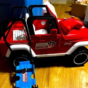 Animal rescue remote control jeep for 18” dolls